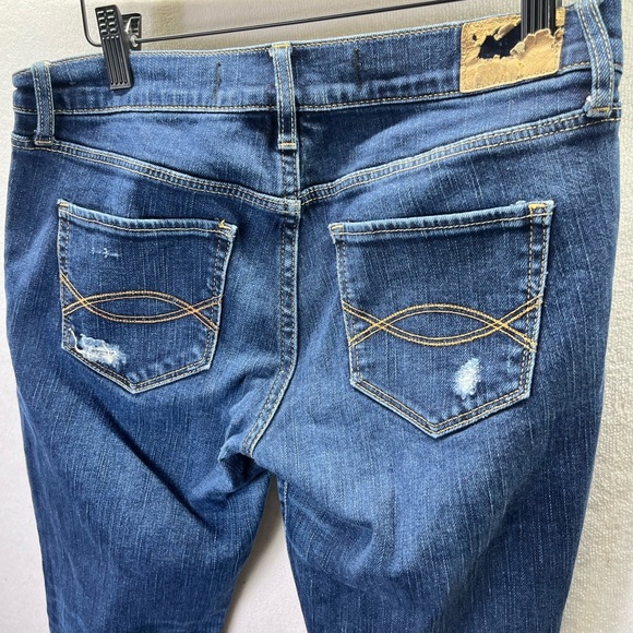 Abercrombie & Fitch Erin Distressed Skinny Jeans Womens 4s Short Stretch 2136 - Picture 10 of 11